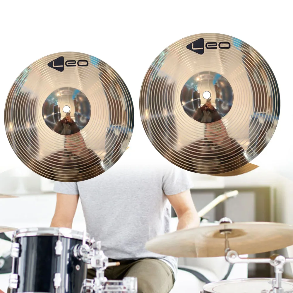 

8/10 Inch Drum Brass Cymbals Percussion Splash Crash Hi-Hat Jazz Drum Cymbal Percussion Instruments
