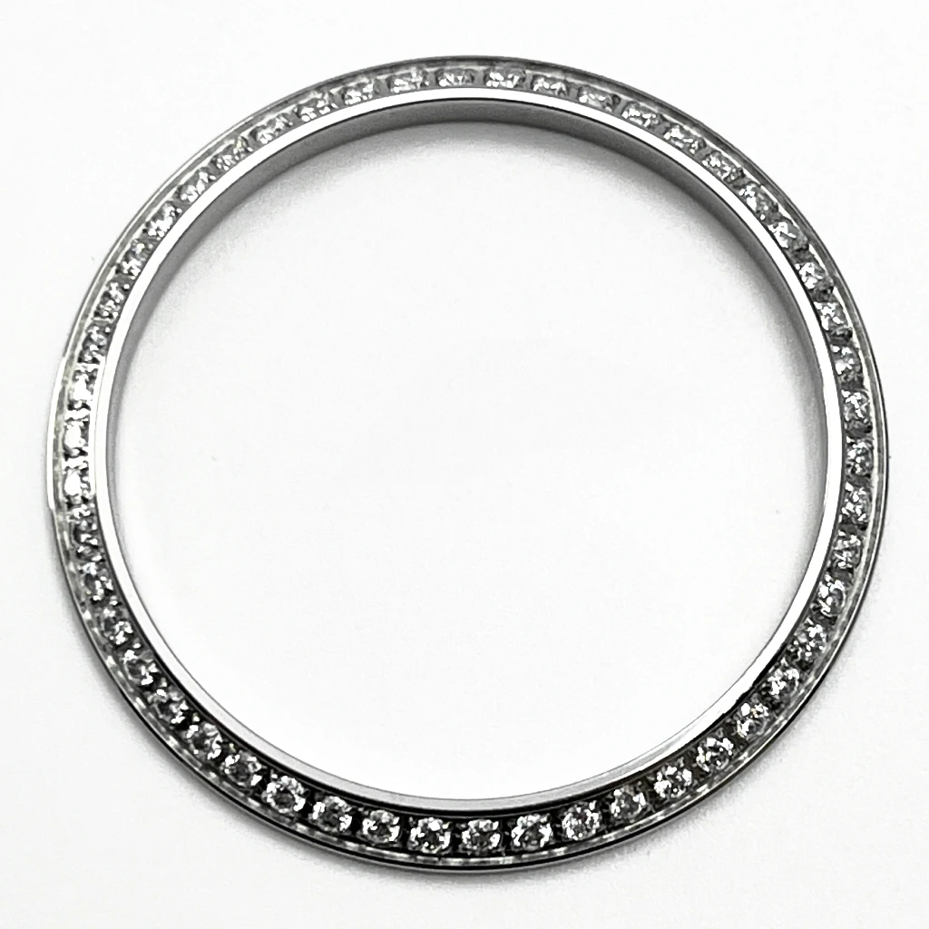 Gemstone Outer Ring High-Quality Stainless Steel Watch Bezel