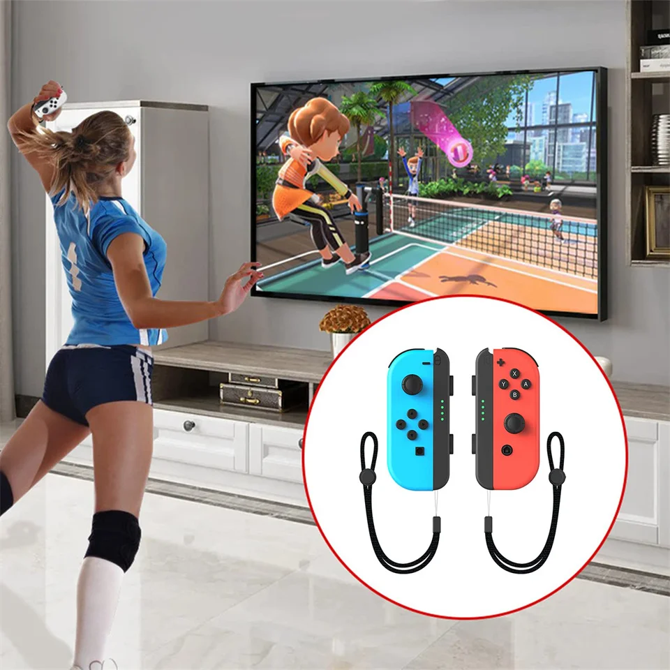 GAMINJA 10 in 1 Switch Sports Accessories Motion Sensing Sports Set for Nintendo Switch Oled Game Suit With Tennis Racket