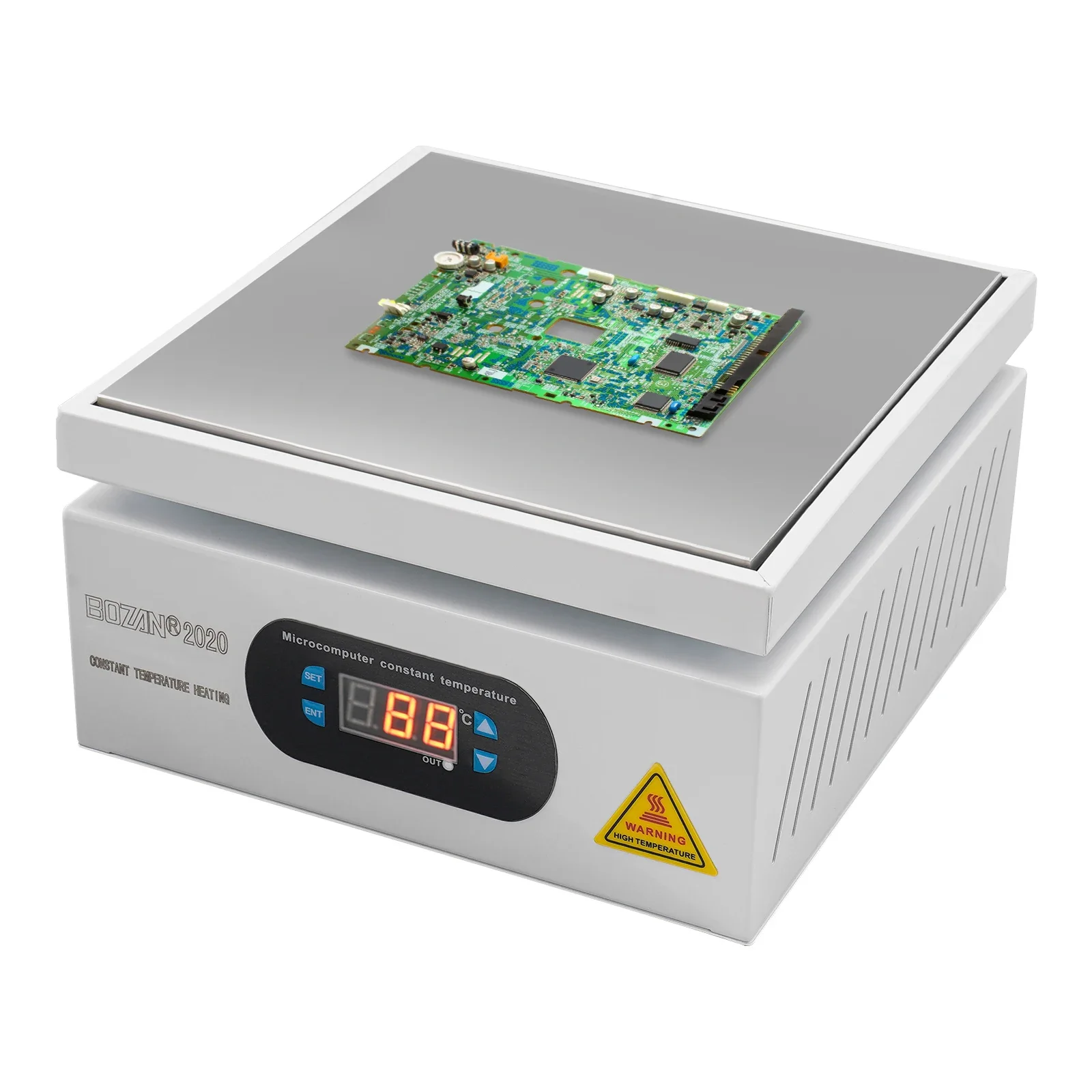 Microcomputer Electric Hot Plate 700W Aluminum Alloy Heating Plate 32-932℉ Adjustable Temperature for PCB Repair