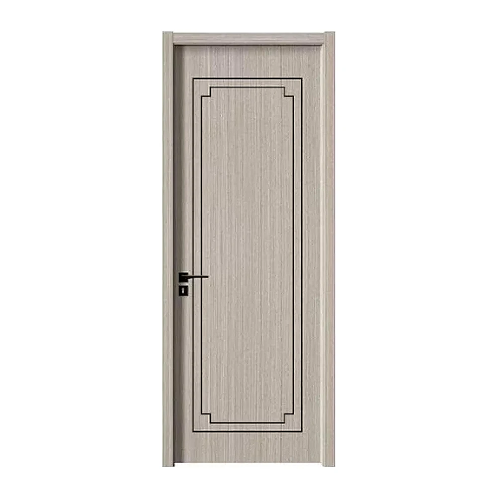 Popular Design Economical Wooden Door Design Apartment Home Interior Wood Composite WPC Door Waterproof WPC Room Wooden Door 4