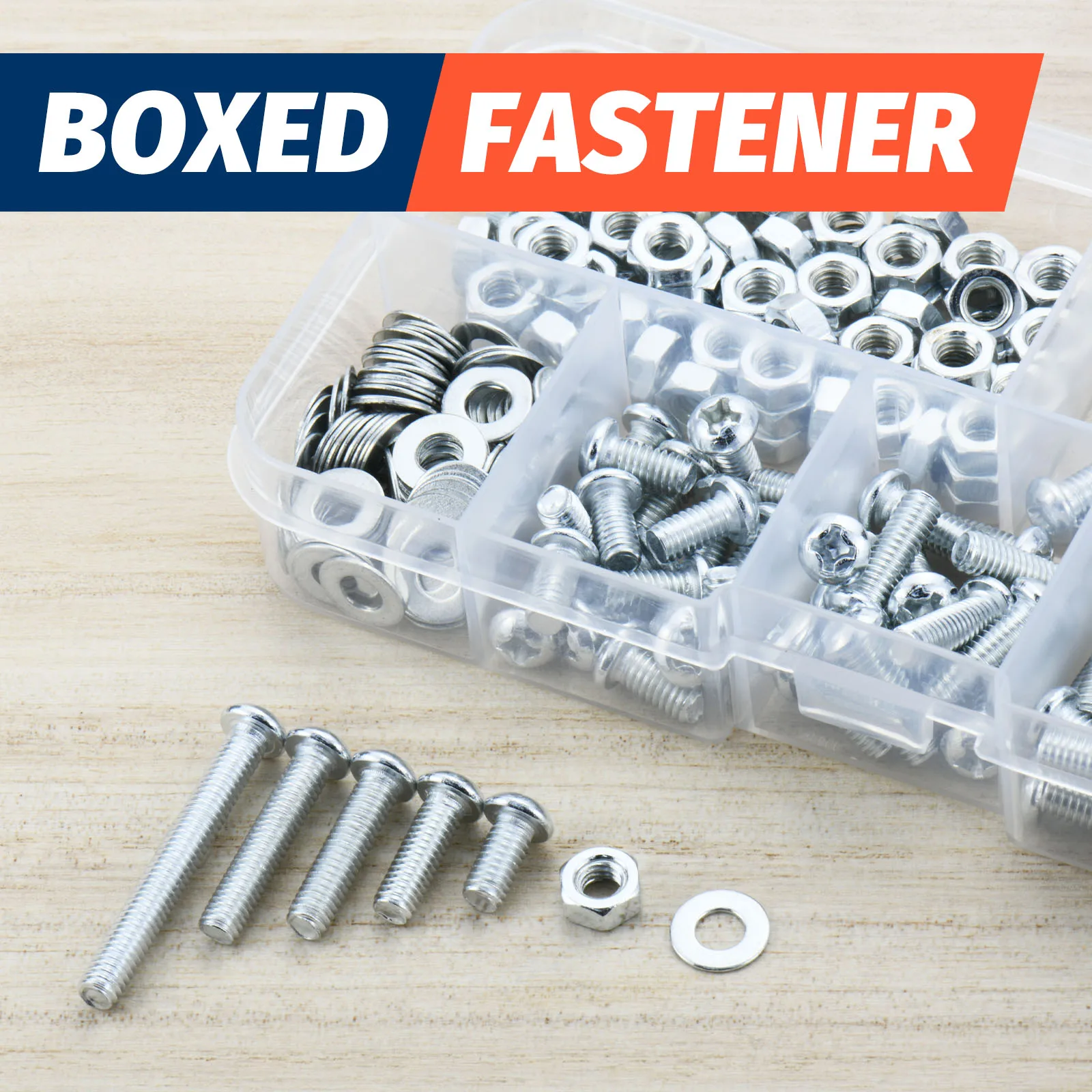 M2 M3 M4 Screws Bolts and Nuts Assortment Kit Metric Machine Screws & Flat Washers Phillips Pan Head Sets for 3D Printer DIY