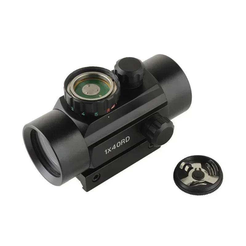 RD1X40 Red Dot Sights Iris Optical Sight Tactical Hunting Red Dot Scope Telescope 11mm 20mm Mounts Aim Point Hunting Accessory