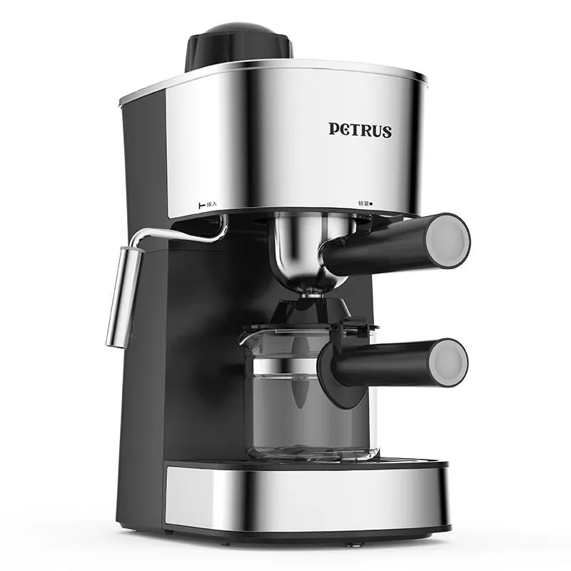 Petrus Macchina Per Caffè Espresso Casa Piccolo Vapore Concentrato Semiautomatico All-In-One Montalatte Ufficio Pe3180