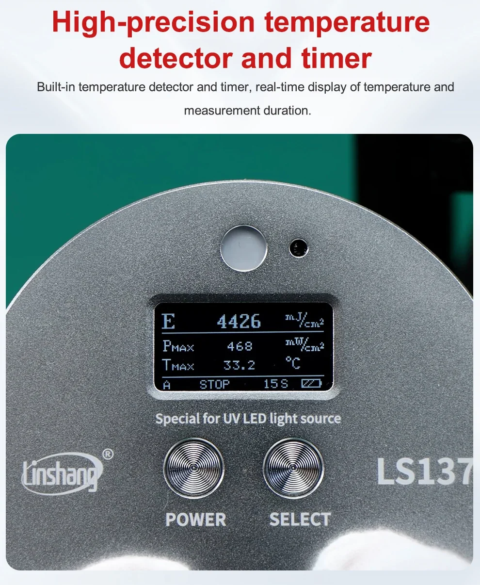 Uv Energy Meter Radiometer UVA LED Light Sources LS137 Measure Energy, Power and