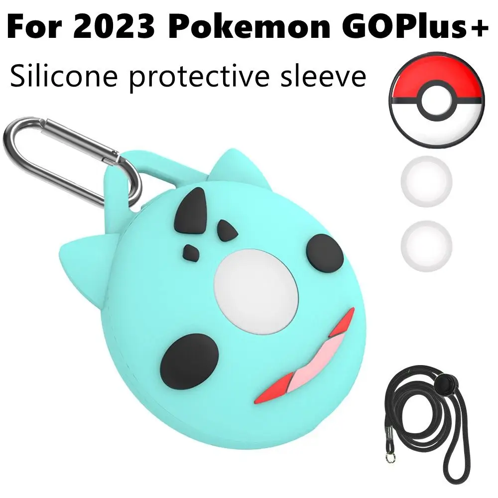 Cartoon Style Silicone Protective Sleeve Waterproof Silica Gel Protective Case Solid with Buckle for 2023 Pokemon GOPlus+