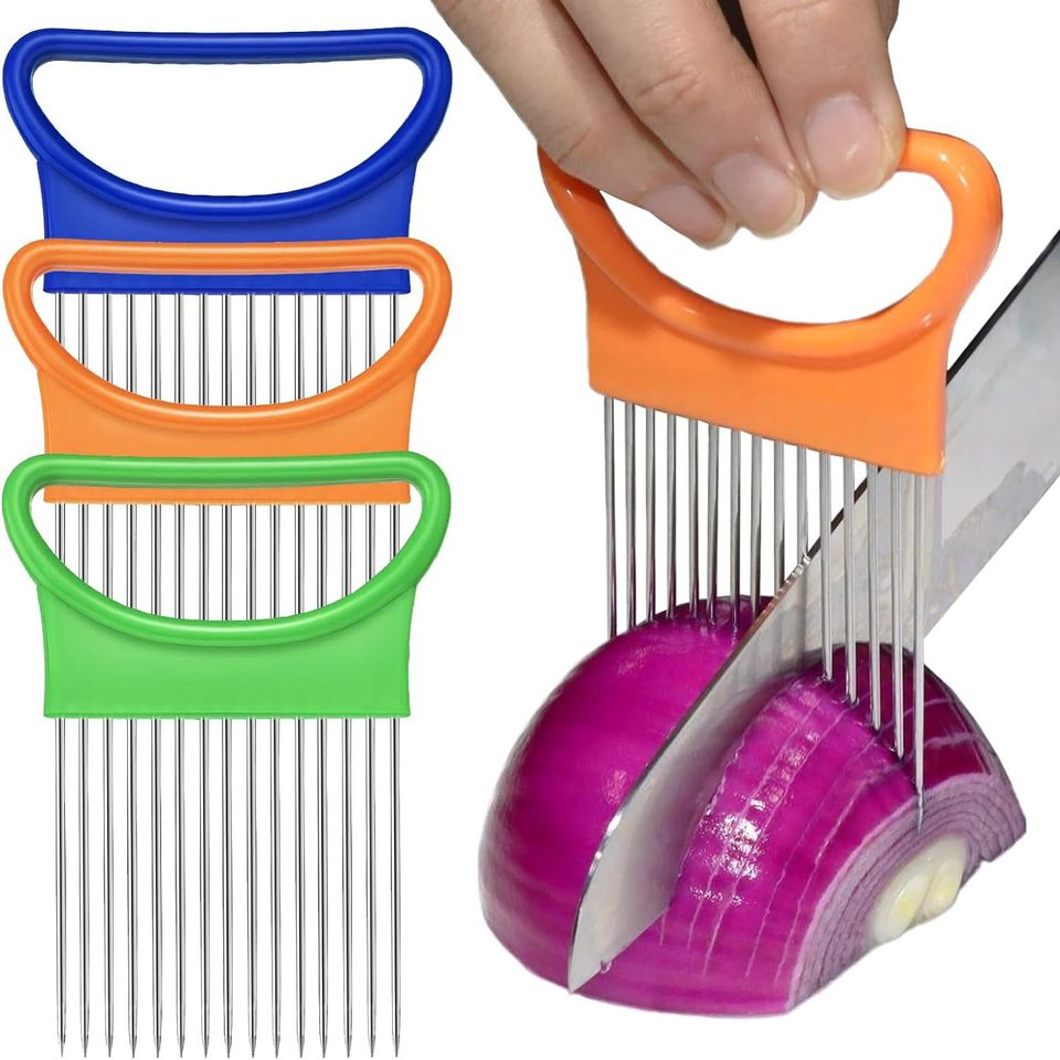 Onion Cutter Vegetables Slicer Tomato Cutting Aid Holder Guide Slicing Kitchen Accessories Gadgets 2025