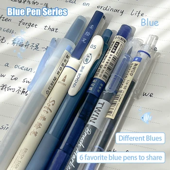 6 Pz/set Penne Calligrafiche Colorate Punta Morbida Pennarelli 0.5mm Penne da Disegno Fine Retro Multi-Tip Pennelli a Linee Fine
