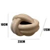 Knot Shape Ceramic Tissue Box European Modern Creative Cute Abstract Art Napkin Holder Home Coffee Table Desktop Paper Towel Box 6
