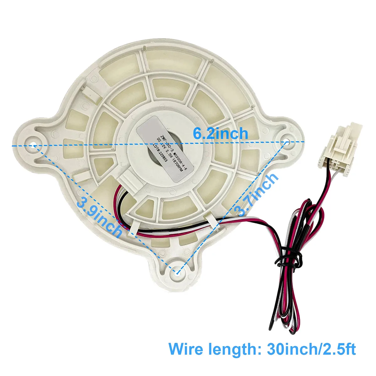 DA31-00287B DC12V Réfrigérateur Évaporateur Ventilateur Moteur pour Réfrigérateur Congélateur Ventilateur DA96-00968A DA31-00334A PS9494284