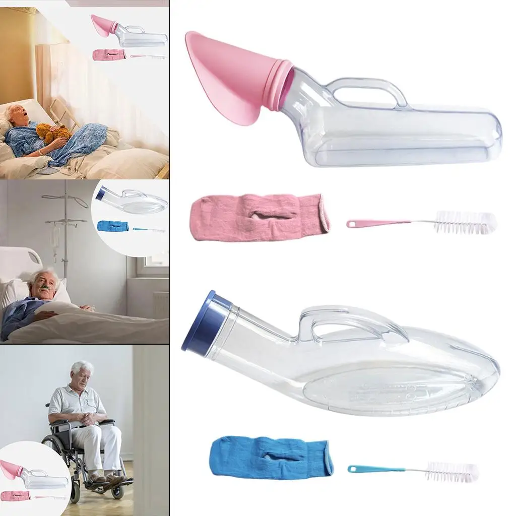 Portable Urinal Bottle Lightweight PVC for Paralyzed Elderly Bedridden Car