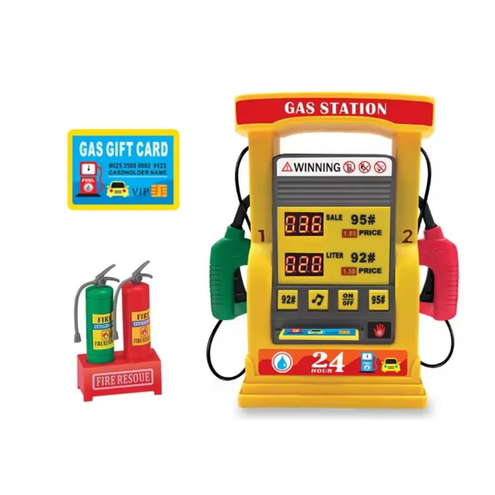 Jouet Avec Lumières Et Sons Kids Petrol Station Station Pour Jouets Interactifs Réalistes Jouet Pompe À Carburant Simulation Faux Jeu De Jeux Éducatifs Bureau - Jeux - Jouets Jouet Station Essence - 4