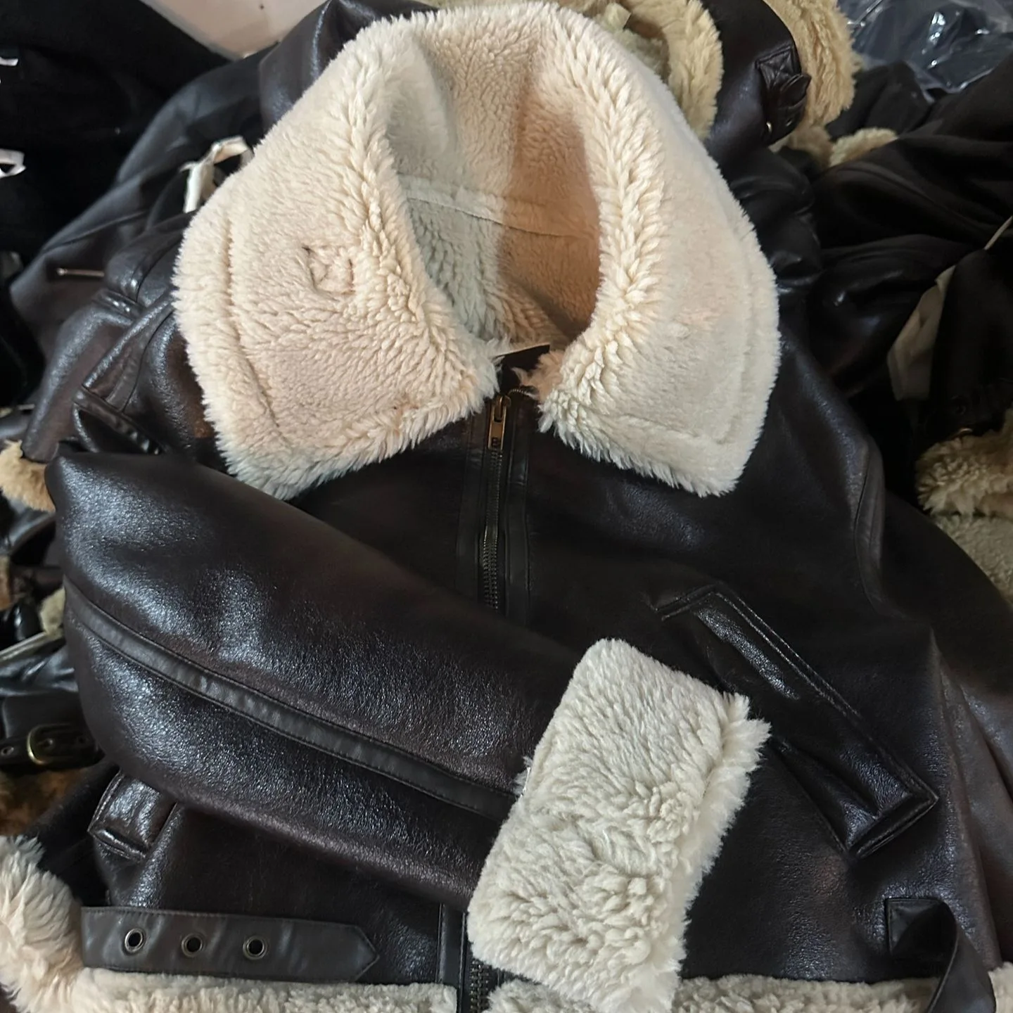 Street Fur Lined Jacket Winter Thick Zip Up Faux Fur Coat Women Short Jackets