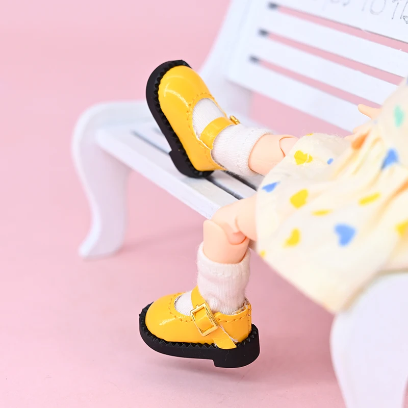 Multiple Colour Obitsu Doll Mary Jane Shoes Dolls Accessories Bjd Doll Leather Shoes Toys For Ddf Body9 1/12 Bjd Gsc Doll 5