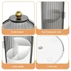 360° Rotating Makeup Brush Holder Desktop Makeup Organizer Cosmetic Storage Box Lipstick Eyebrow Pencil Holder Jewelry Container 4