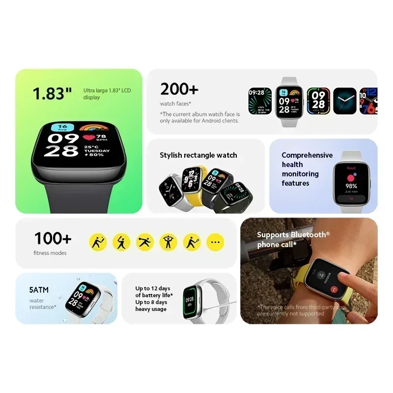 스마트한 건강관리 솔루션, Xiaomi Redmi Watch 3 Active