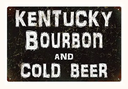 Металлический жестяной знак Kentucky Bourbon, 8x12 дюймов, декоративный дорожный жестяной знак