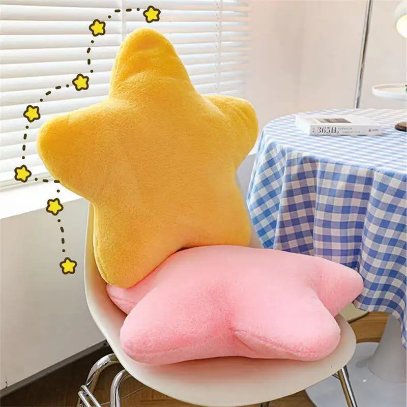 

Star Pillow Plush Stuffed Plush Toy Washable Star Shape Plush Cushion Cute Toy For Kids Gift Supplies Home Decor Chair Pillows