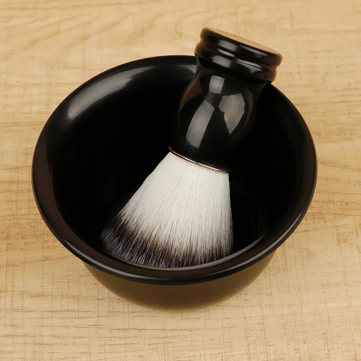 Pennello da Barba e Pennelli Trucco 1 pz con Manico in Legno, Setole Naturali, per Salone Barbiere, Sapone, Schiuma da Barba, Strumenti per la Pulizia del Viso Uomo - immagine 5