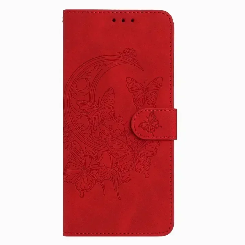Charming Moon Butterfly Phone Case & Lady Wallet Cover