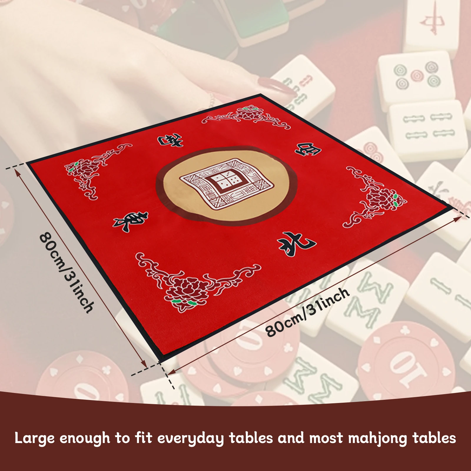 GMSDHCY Mahjong Table Mat with Storage Bag, Playing Card Board G 並行輸入品 GMSDHCY Mahjong Table Mat with Storage Bag, Playing Card Board G