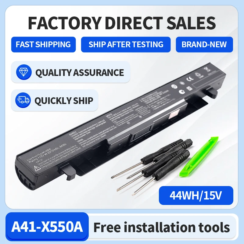 Somi X550A A41-X550A A41-X550 Bateria Do Portamentil Para Asus X550 X550A X550B X550V X450 X450C X450V A450 A550 A550C