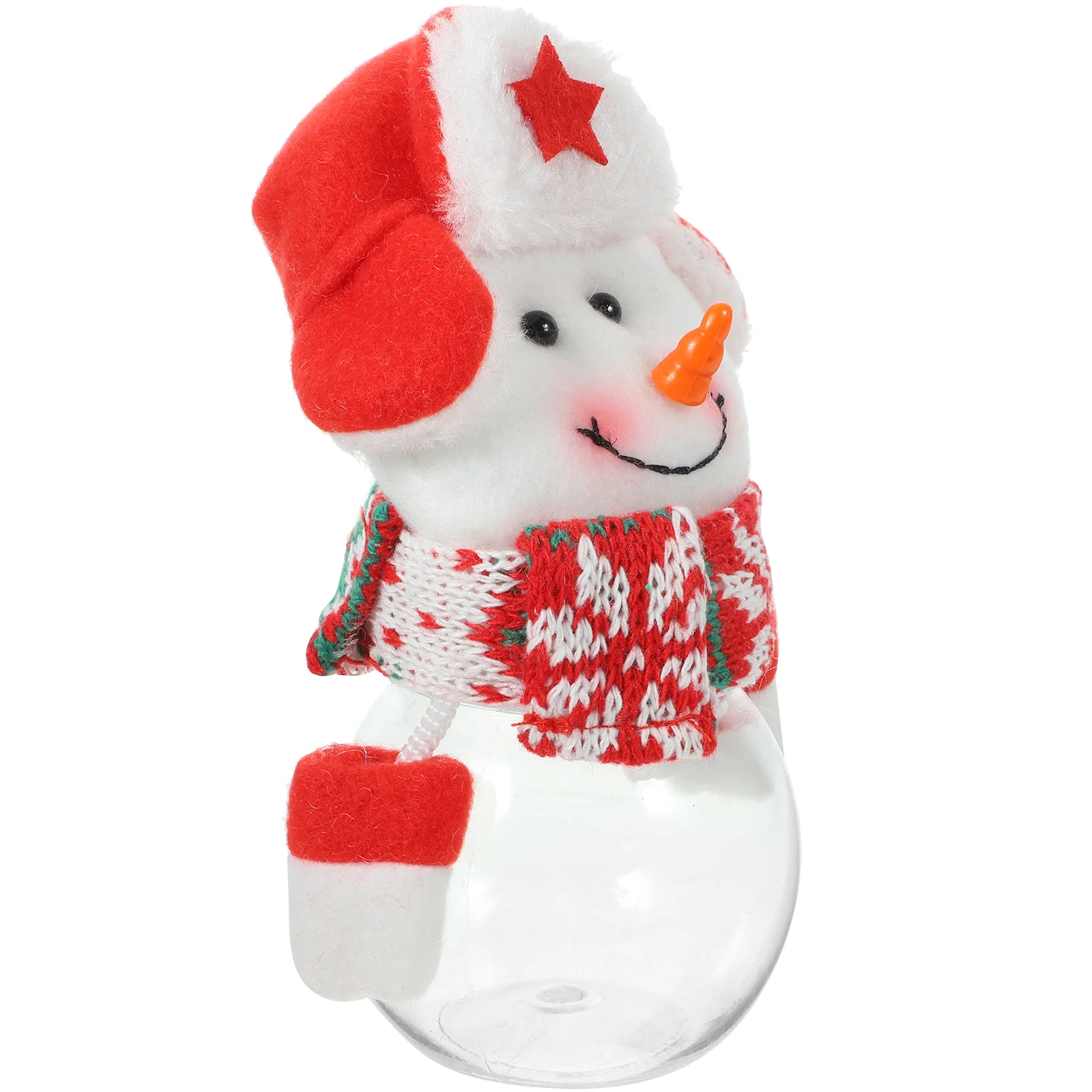 

Candy Creative Christmas Jar Toy Storage Xmas Clear Plastic Jars Elder Gift for
