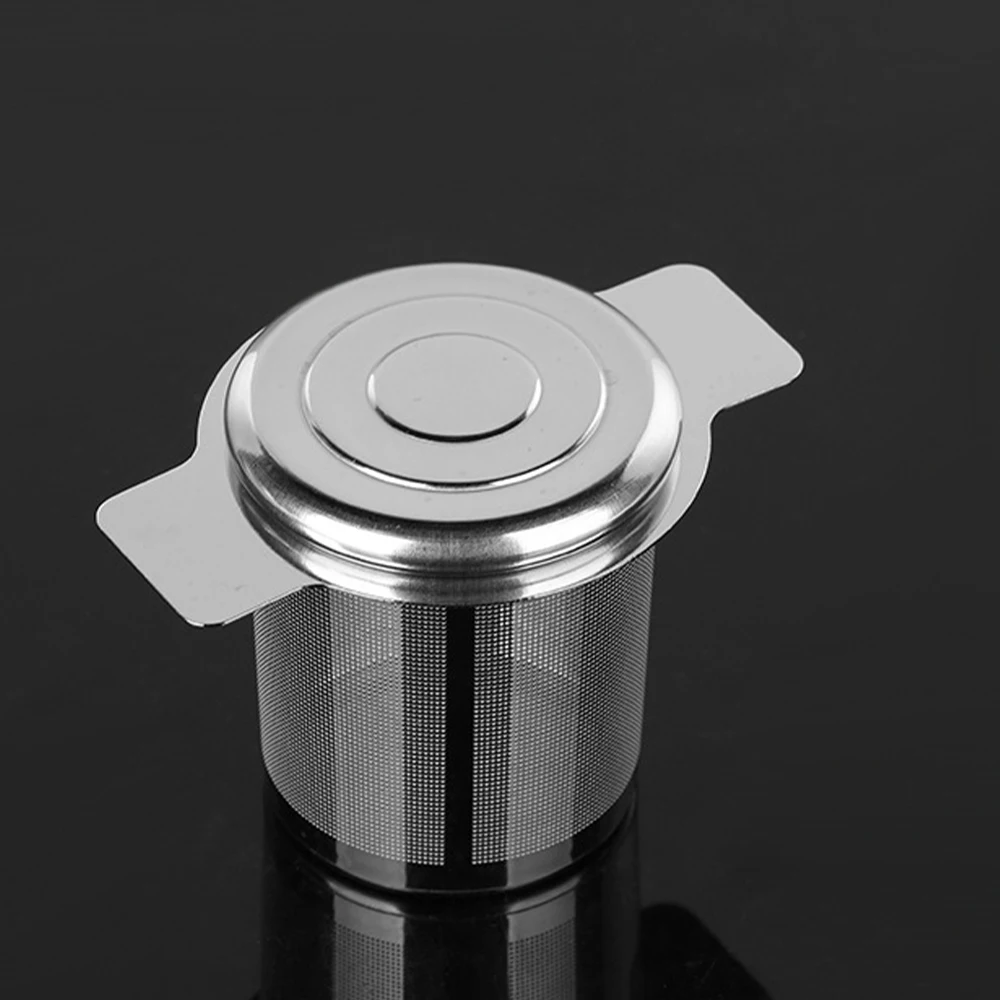 Stainless Steel Tea Infuser Mesh Strainer with Lid Tea Steeper to Steep Loose Leaf Mesh Filter Strainer Accessory
