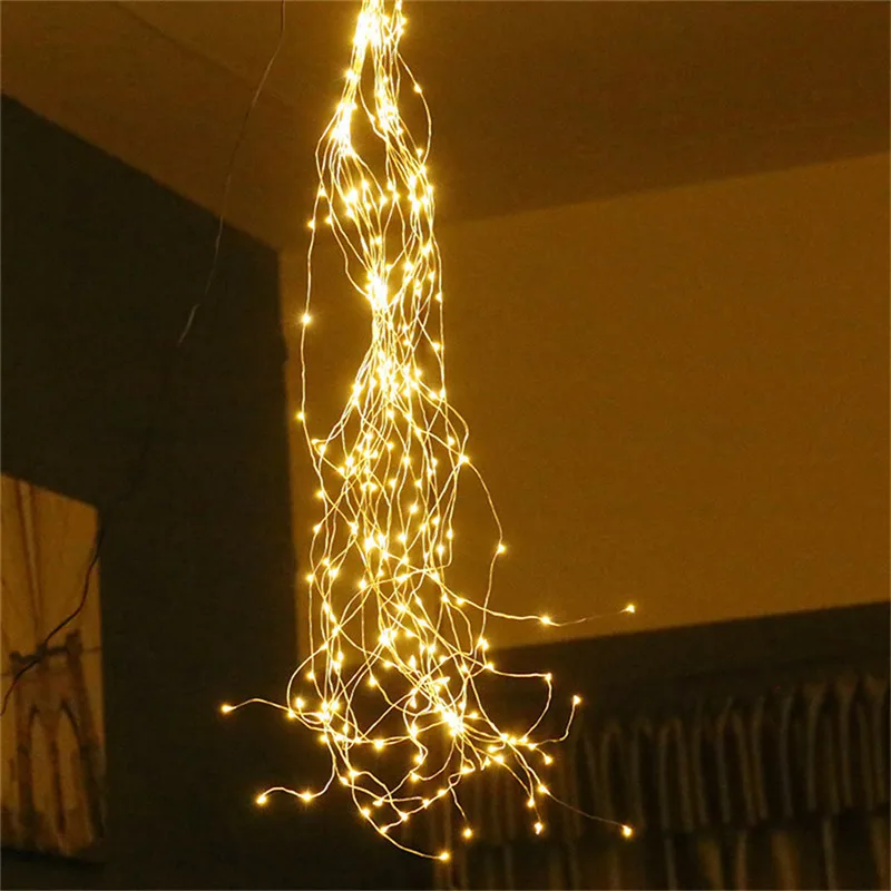 Solar Copper String  Fairy Lights 2M 200 LED Waterproof Outdoor Garland Solar Power Lamp Christmas For Garden Decoration