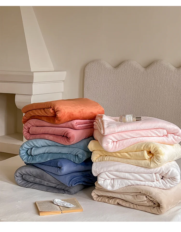 

Milk Velvet Sheet Solid Color Bedspread Single Piece Sheet