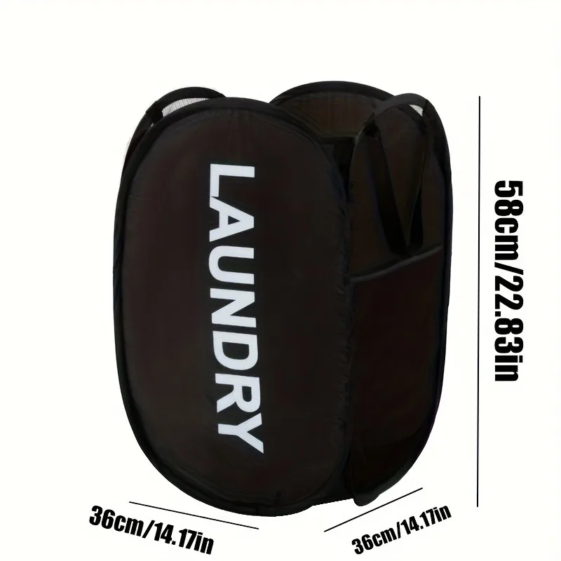 Foldable Large Capacity Laundry Basket with Breathable Mesh Panel for Towels, Bed Sheets, and Clothes Storage