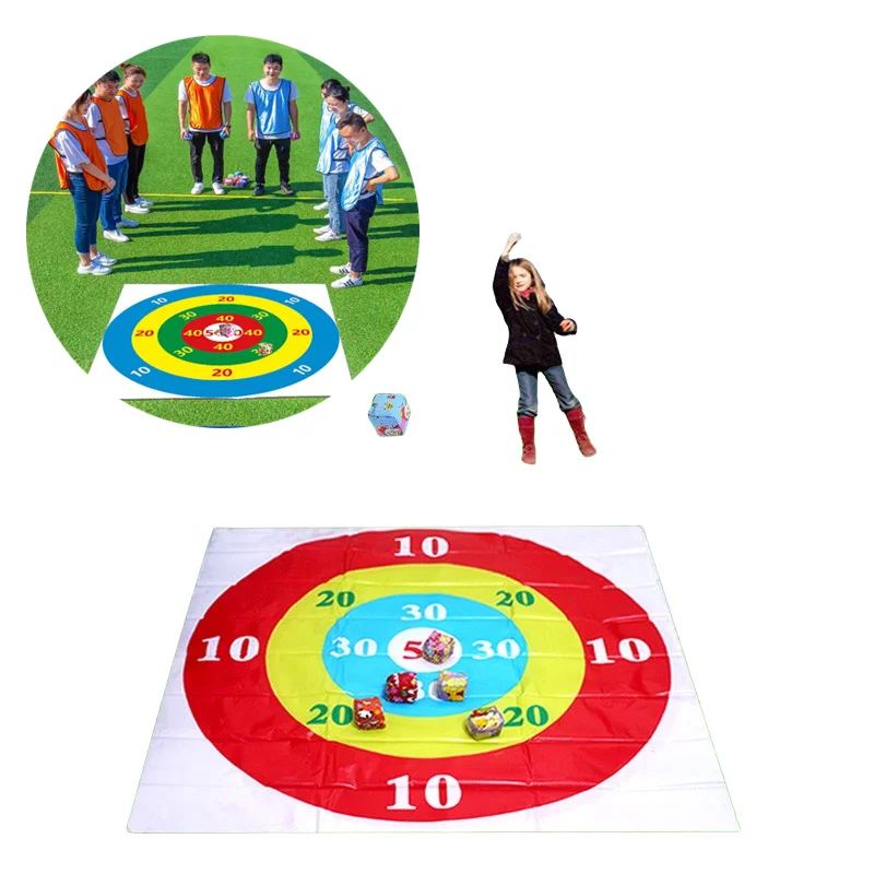 Sandbag Throwing Disc Game Target Throwing Plate Team Parent-child Outdoor Interactive Toy Fun Game Props Kids Team Training Toy