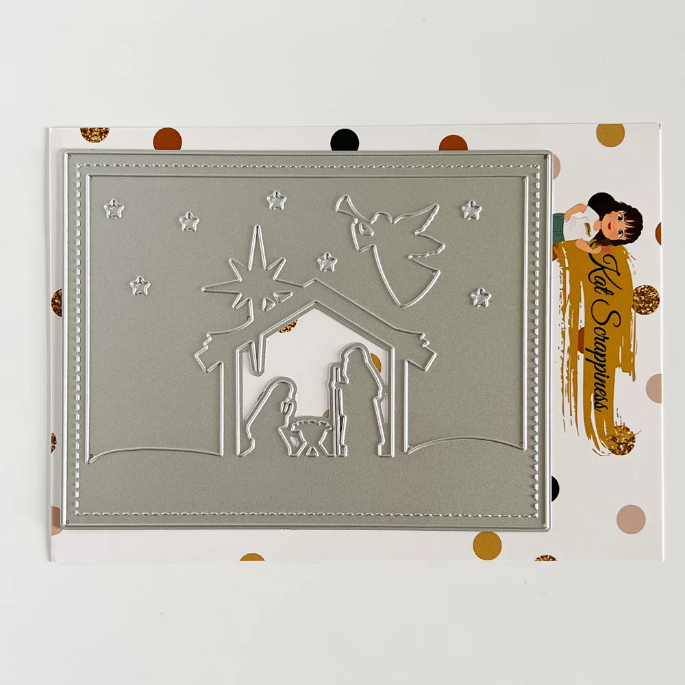 Matrice Découpe Lanterne Noël 3D Boîte Cutting Dies Métal Pochoir
