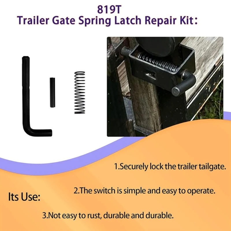 Trailer Gate Spring Repair Set DIY Trailer Spring Fix Long Service Solution