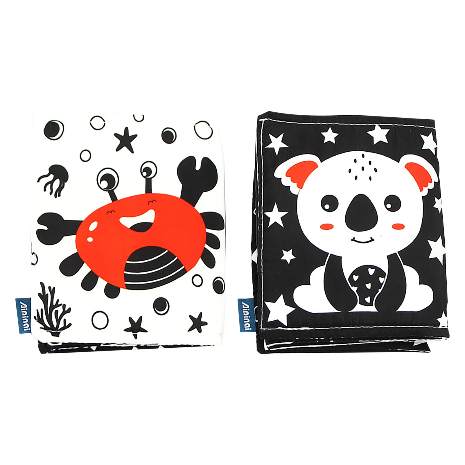 Black And White Baby Cloth Book Soft Cloth Book For Baby Crinkle Baby