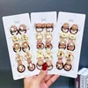 10PCS New Girls Cartoon Aniamls Flowers Small Elastic Hair Bands Children Cute Lovely Hair Tie Rubber Bands Kid Hair Accessories