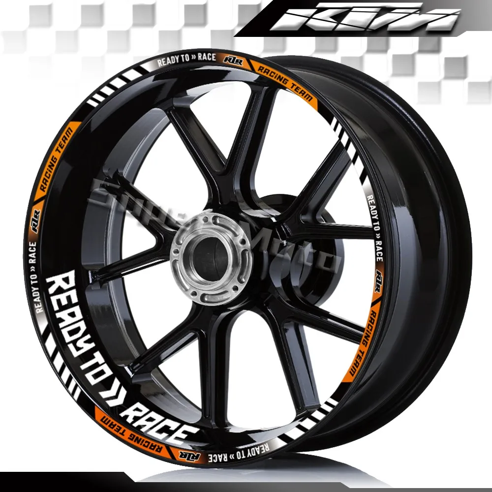 Motorcycle Reflective Wheel Sticker Rim Hub Stripe Sticker