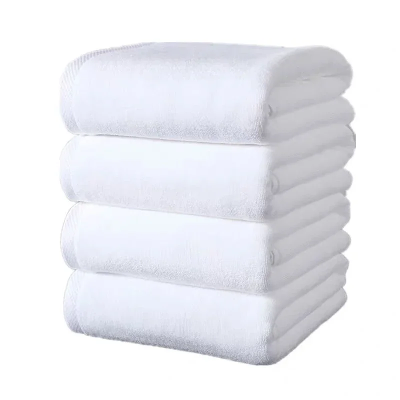5 Pieces White Color 5 Stars Hotel Bath Towel 80 x 160 cm High Quality 800 Grams Bath Towel Customize