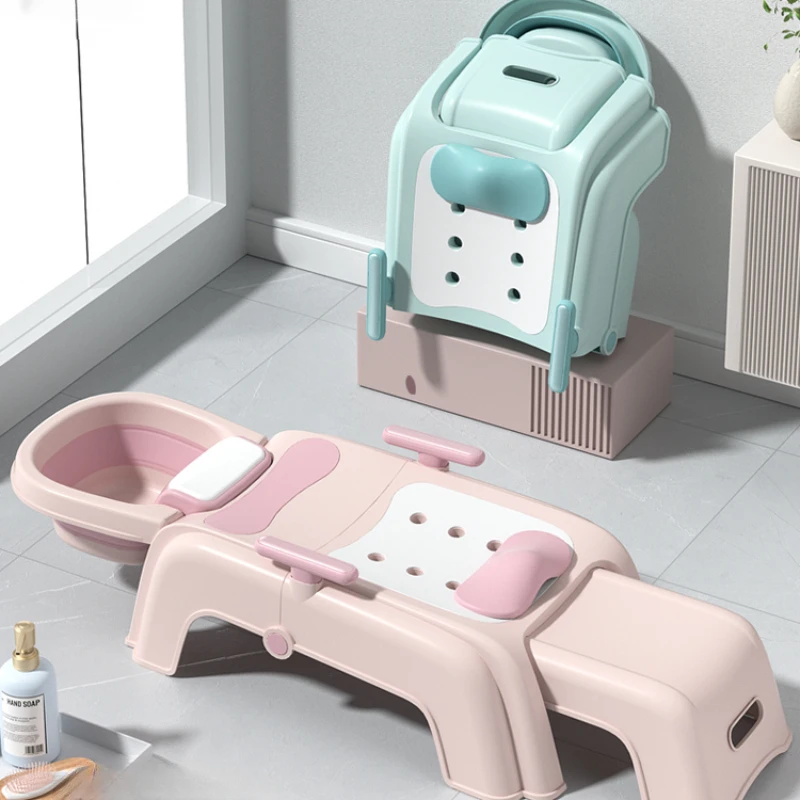 Sedie Per Shampoo Per Lavaggio Capelli Per Bambini Lounge Gravida Artefatto Sedie Per Shampoo Per Adulti Letto Pieghevole Fotel Fryzjerski Furniture Q