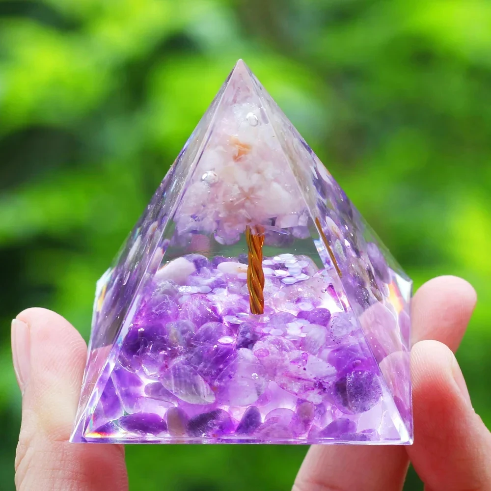 Crystal Stone Orgone Pyramid Energy Generator 2