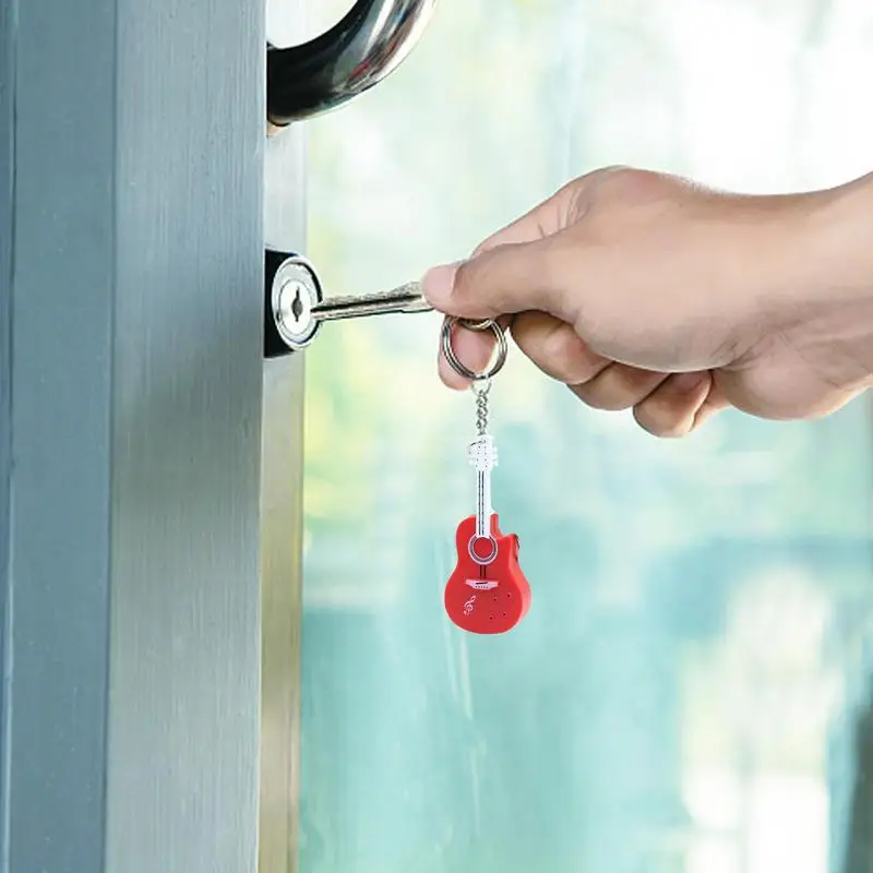 Creative Tiny Violin Keychain With Sound New Mini Violin Keychain With Sound And LED Light Small Musical