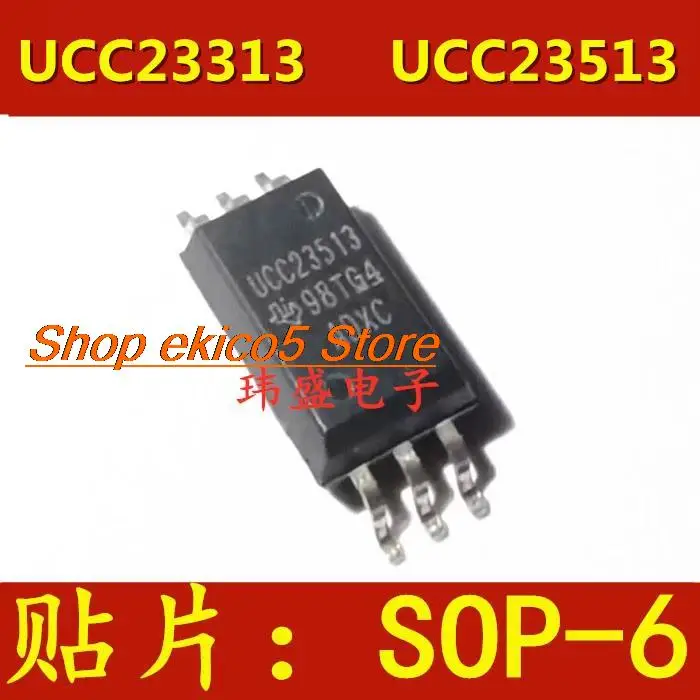 

10 шт., Оригинальные запасные части UCC23313DWYR UCC23513DWY UCC23313 SOP6