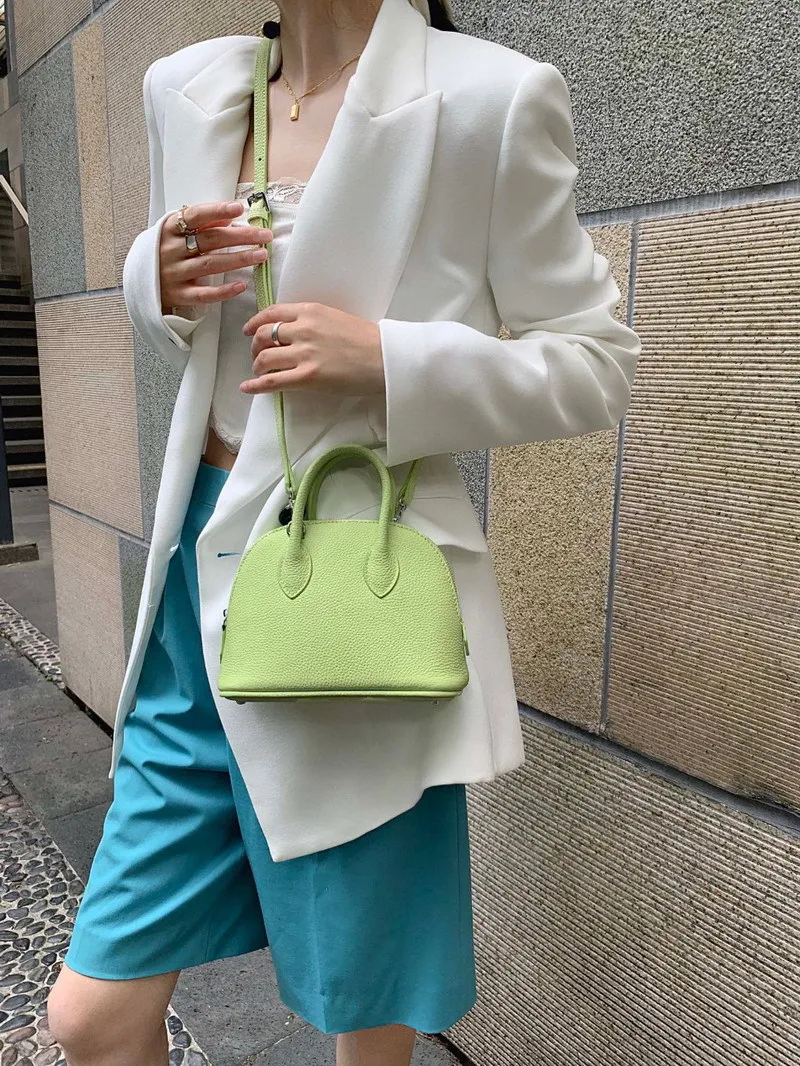 Klassische Damen Handtasche Aus Leder Als Umhängetasche Klein_voghion.com
