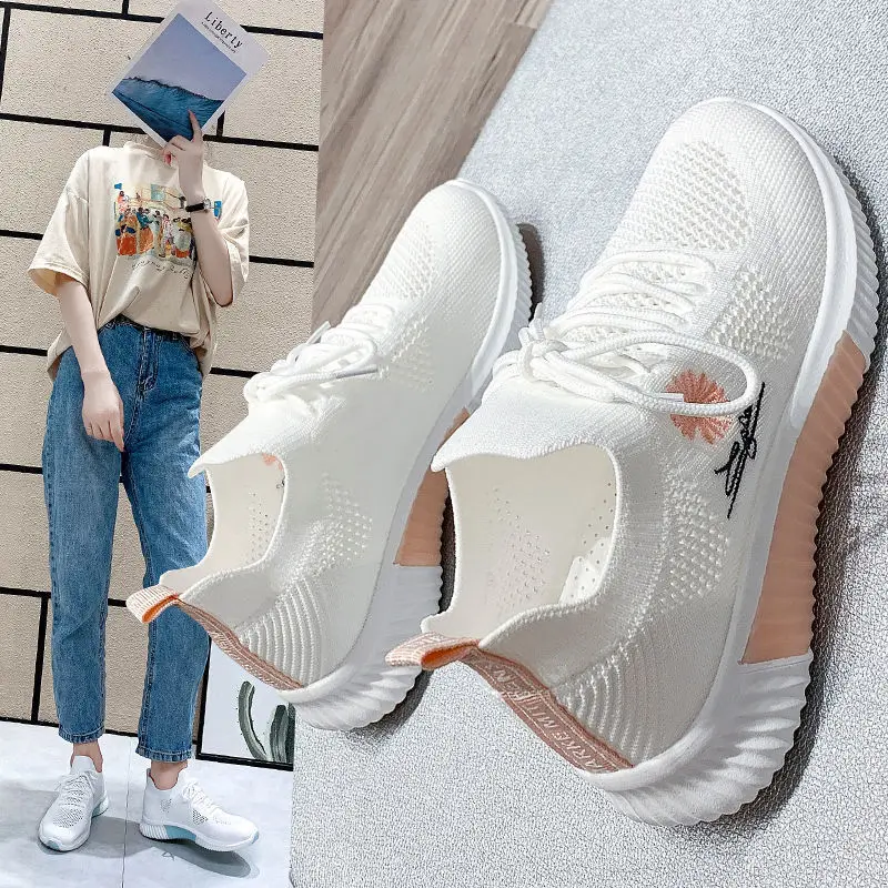 Sports Shoes for Women Sport Sneaker Casual Comfortable and Elegant Flat  Low Cute White Hit Fashion Women's Tennis 2023 Summer