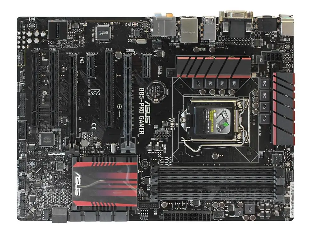 Asus-B85 PRO ̸ ũž , B85 , LGA 1150 i7 i5 i3 DDR3 32G SATA3 USB3.0 ATX,   
