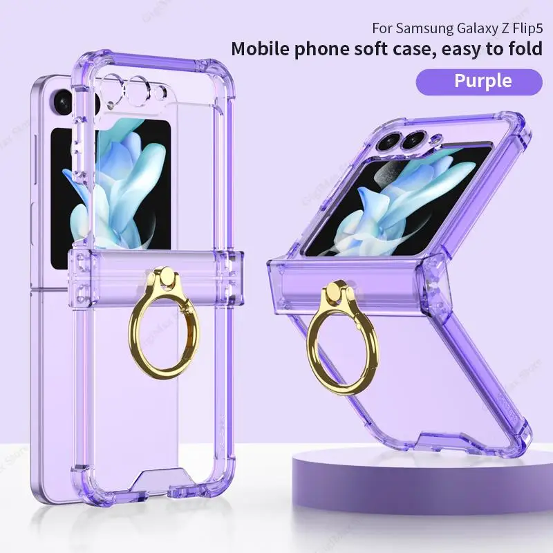 Custodia Per Telefono Trasparente Per Samsung Galaxy Z Flip 5 Flip5 Cover Antiurto Galaxy Z Flip 5 Zflip5 Cover Per Custodie Samsung Z Flip5