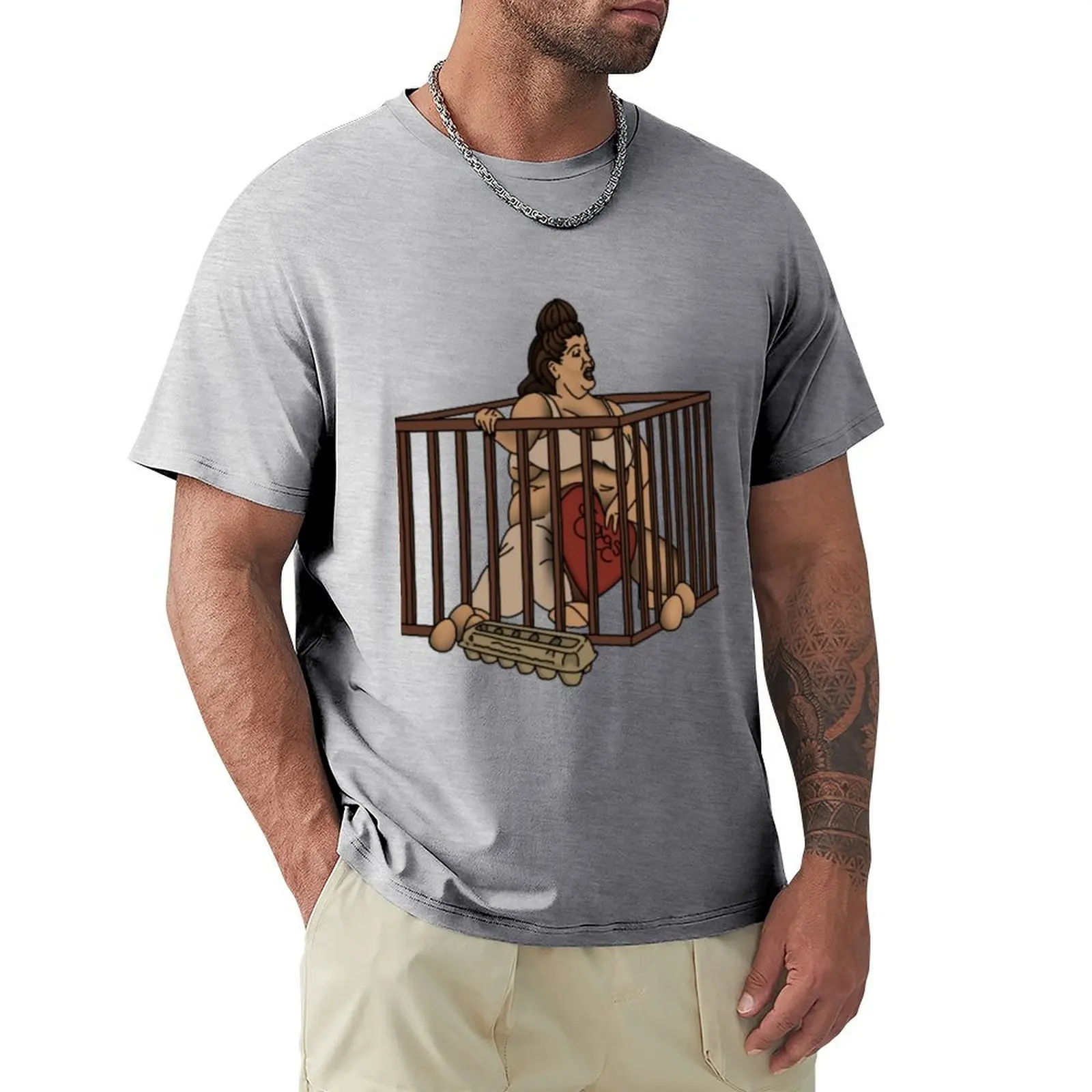 

Edith the Egg Lady T-Shirt for a boy oversized Aesthetic clothing mens cotton t shirts