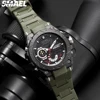 SMAEL 8060 Fashion Brand Alloy Watch Men's Multi functional Cool Dual Display Outdoor Waterproof Electronic Watch 6