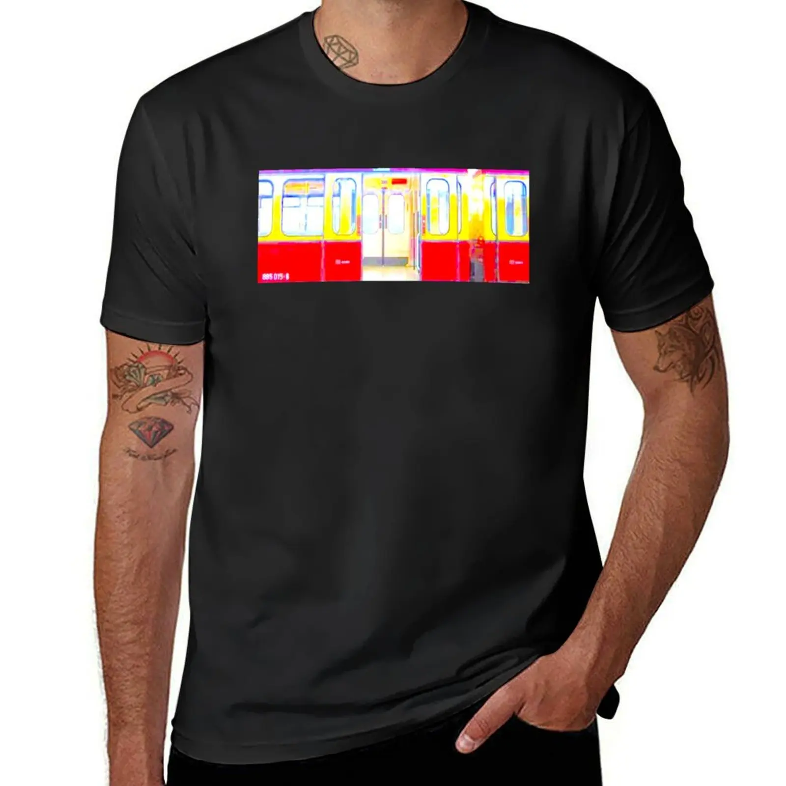 Berlin Train S-Bahn T-Shirt summer clothes plus size tops Short sleeve tee plus sizes t shirt for men