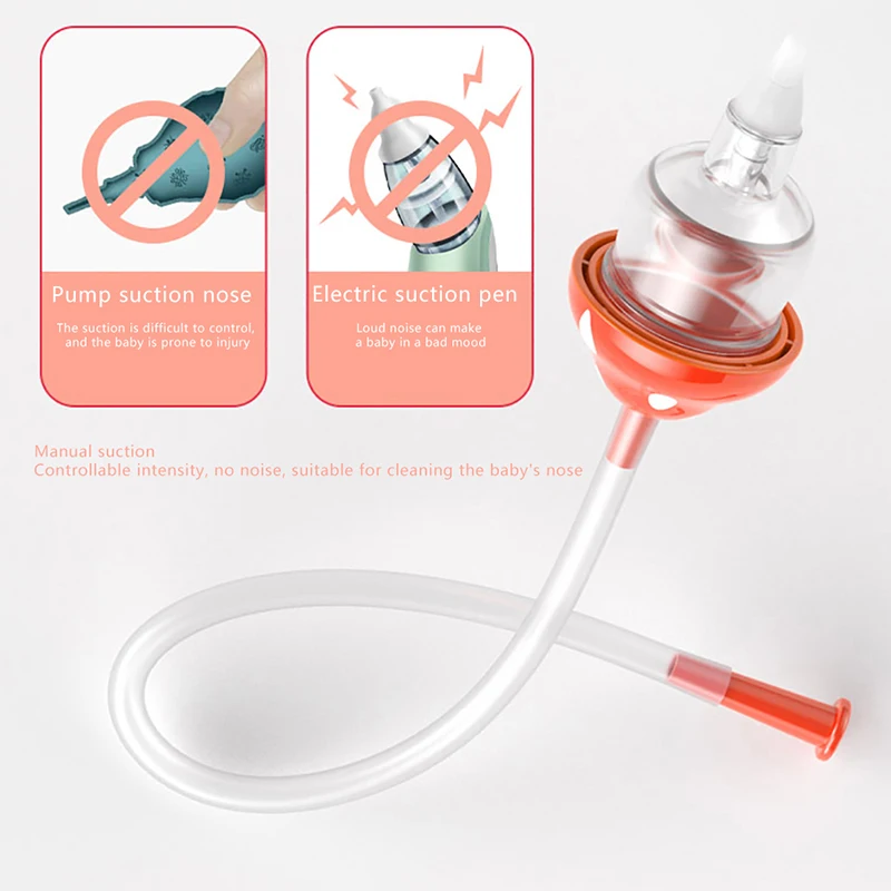 1PC Baby Nasal Suction Snot Cleaner Baby Mouth Suction Catheter Children Nasal Aspirator Cleansing Sucker Nose Cleaning Tool